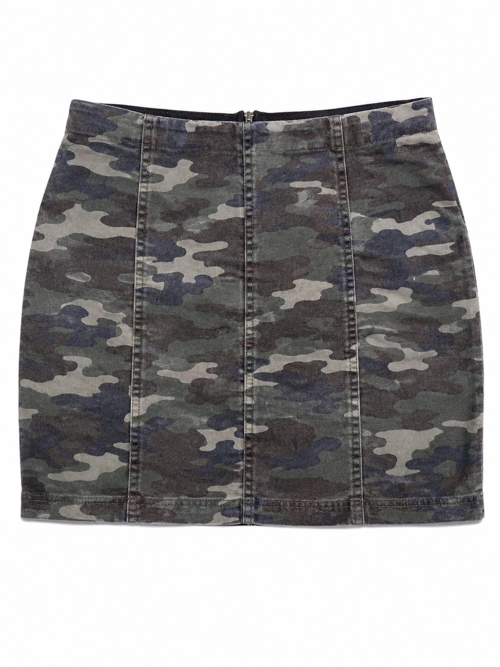 Free‎ People Camo Mini Skirt Utility Y2K Cargo Grunge Festival Stretch Medium